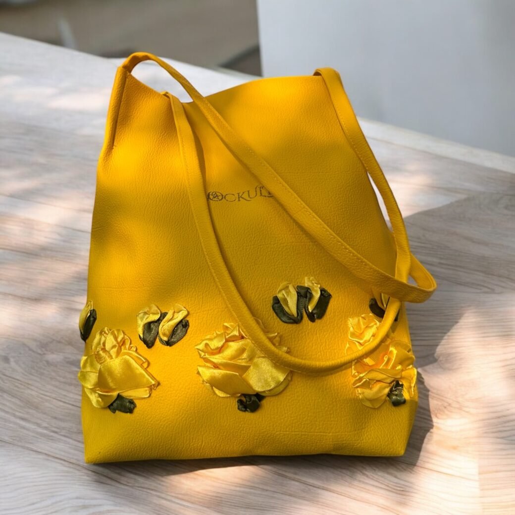Yellow Floral Strap Bag - Image 3